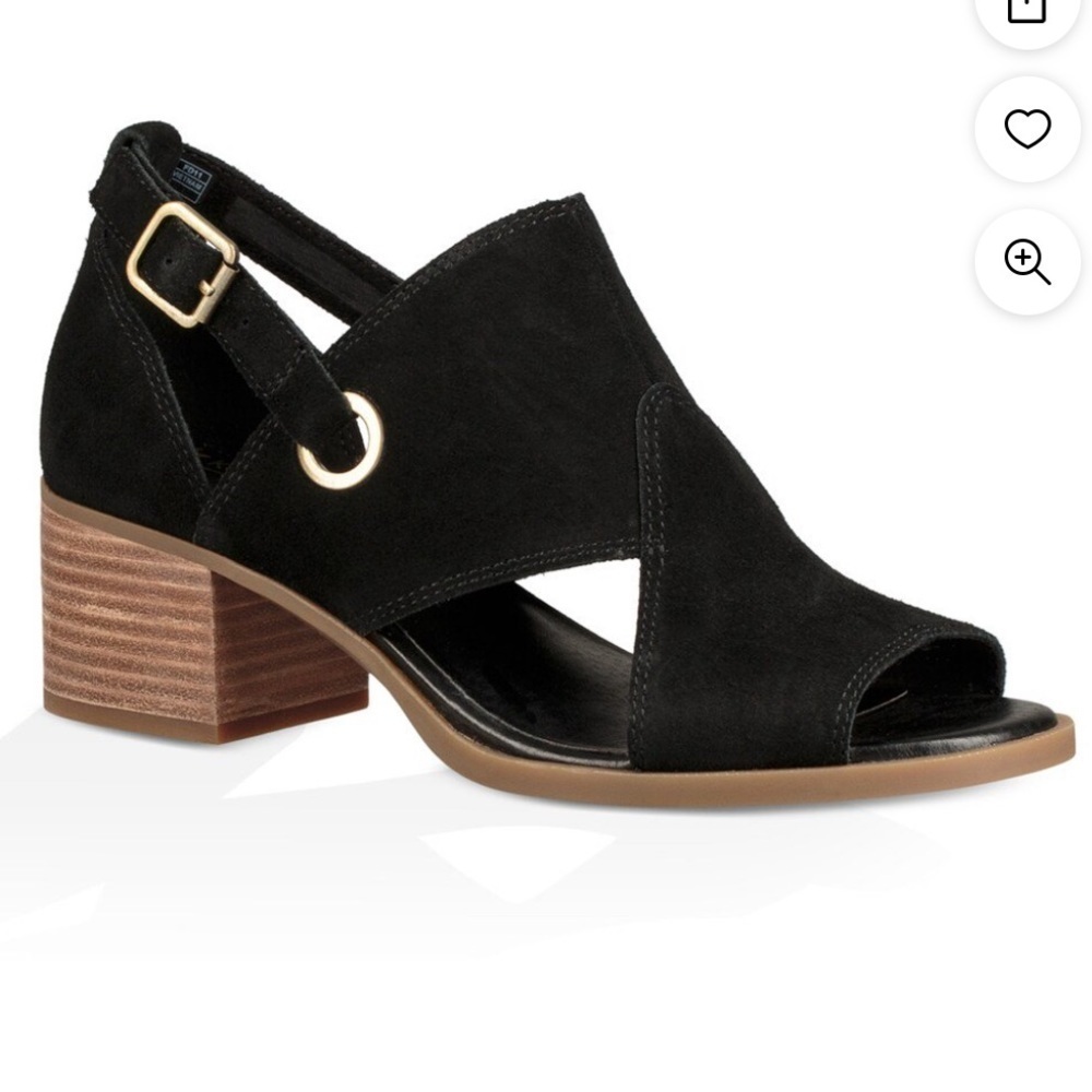 Ugg Koolaburra Kaiah Suede Block Heel Sandal‎ Size 8